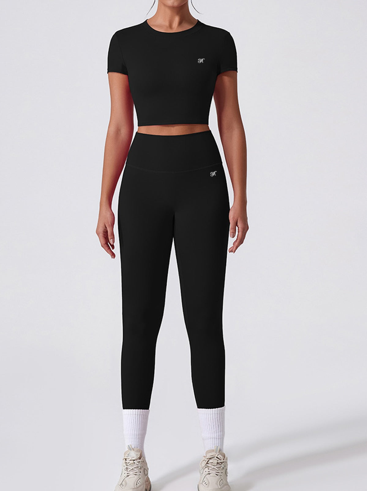 Black Berry Fit Crop Top