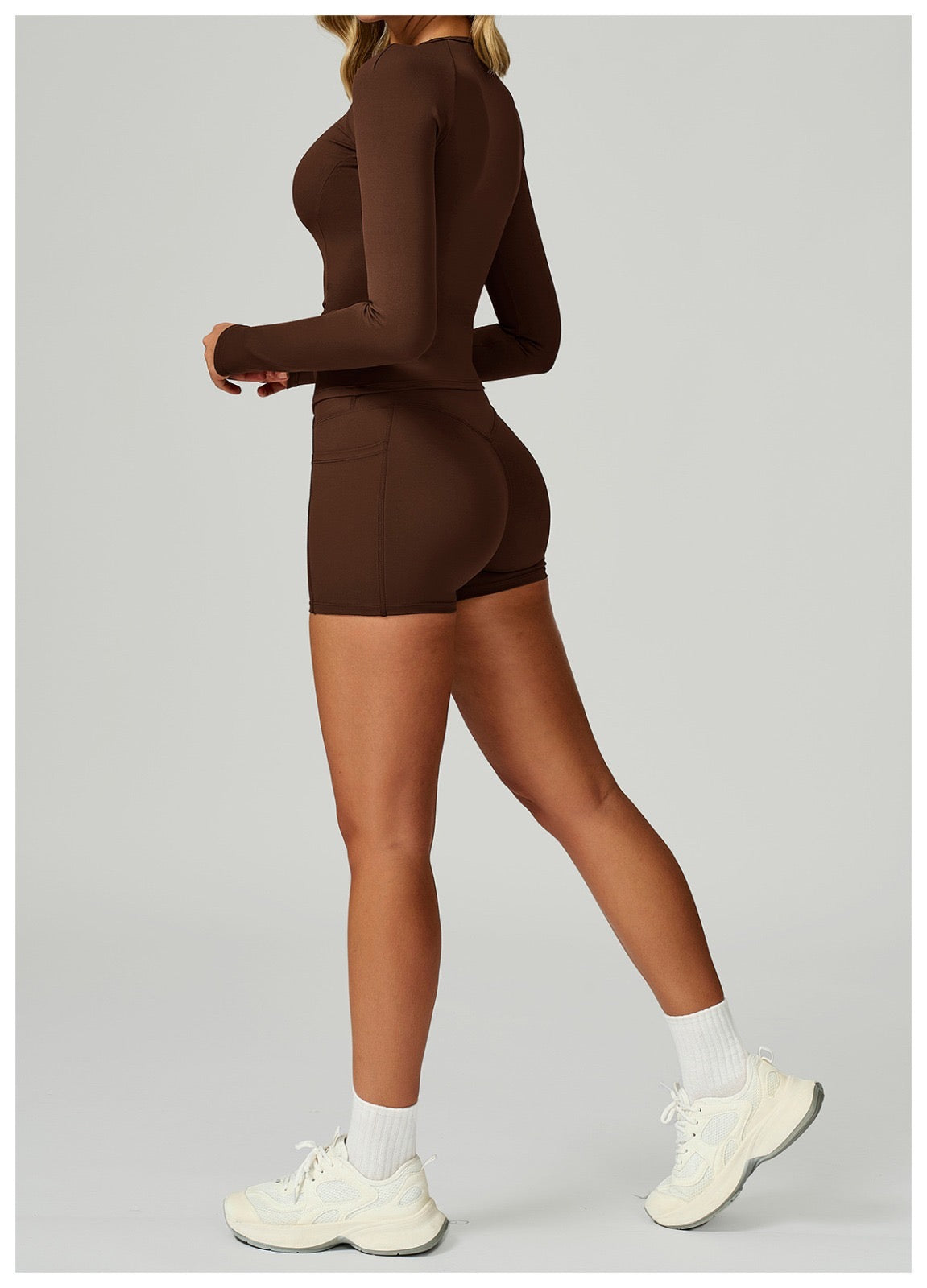 Brown Berry Fit Essential Long Sleeve