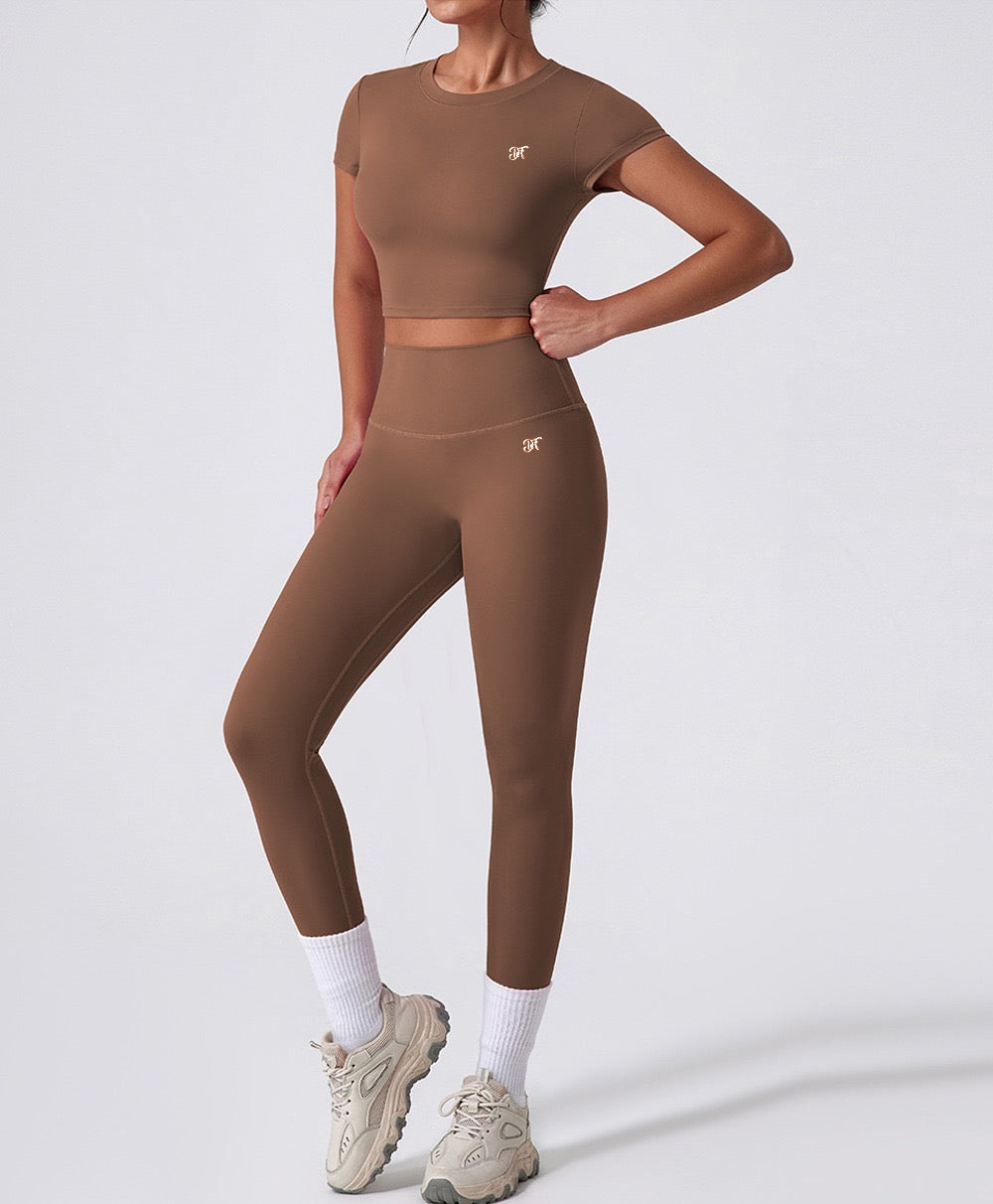 Brown Berry Fit Essential Leggings