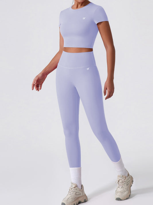 Purple Berry Fit Crop Top