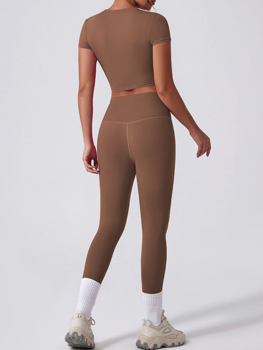 Brown Berry Fit Essential Leggings