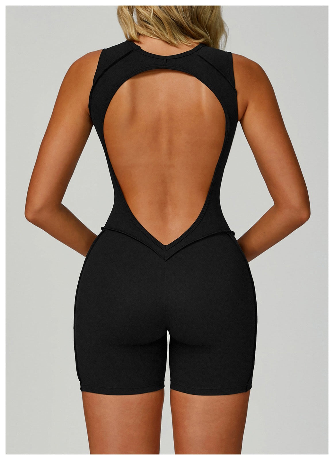 Black Berry Fit Sculpt Back Day Jumpsuit