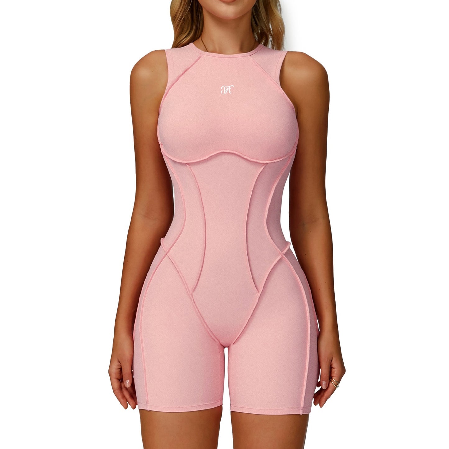 Pink Berry Fit Sculpt Back Day Jumpsuit